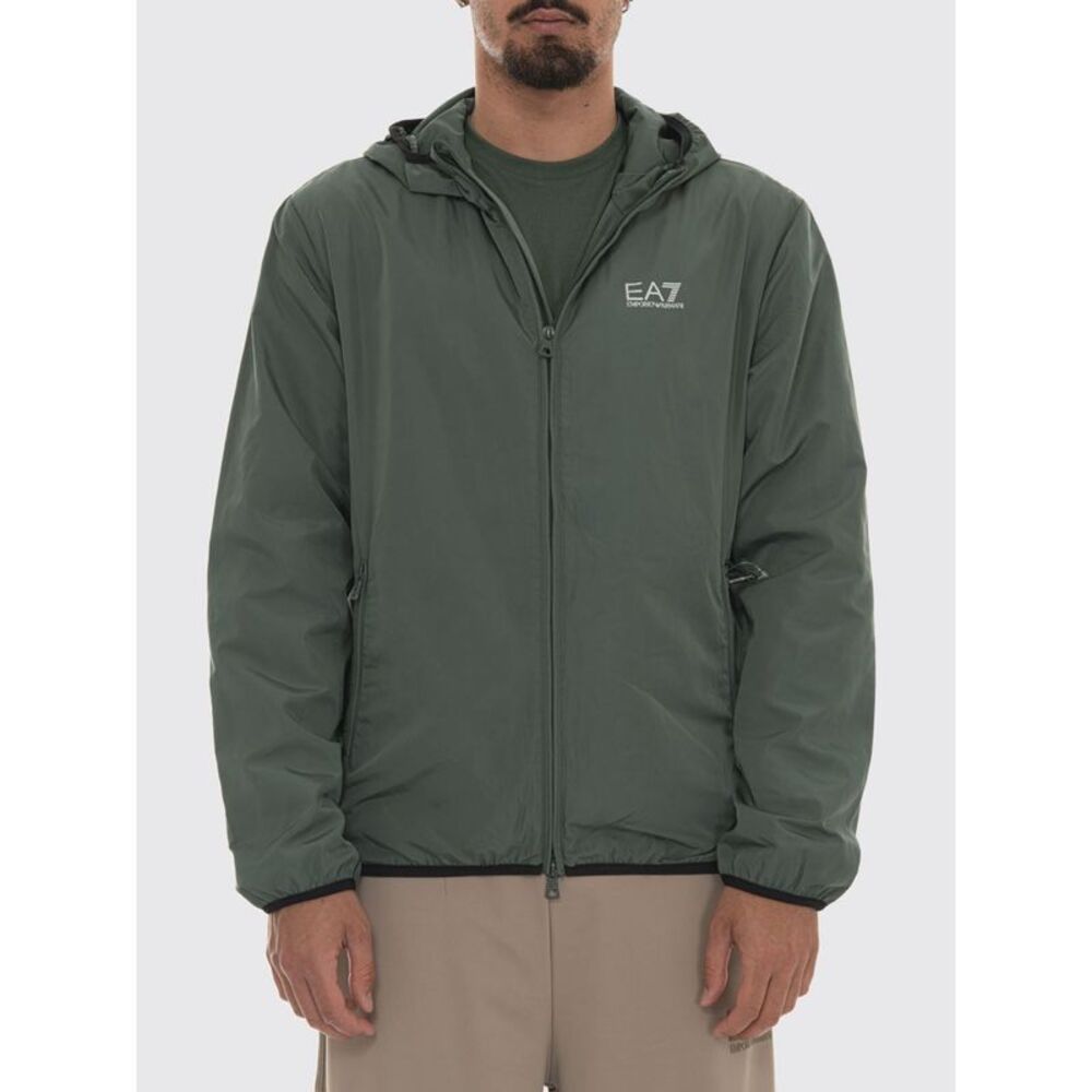 Ea7 Men Technical Fabric Hooded Jacket Ea7